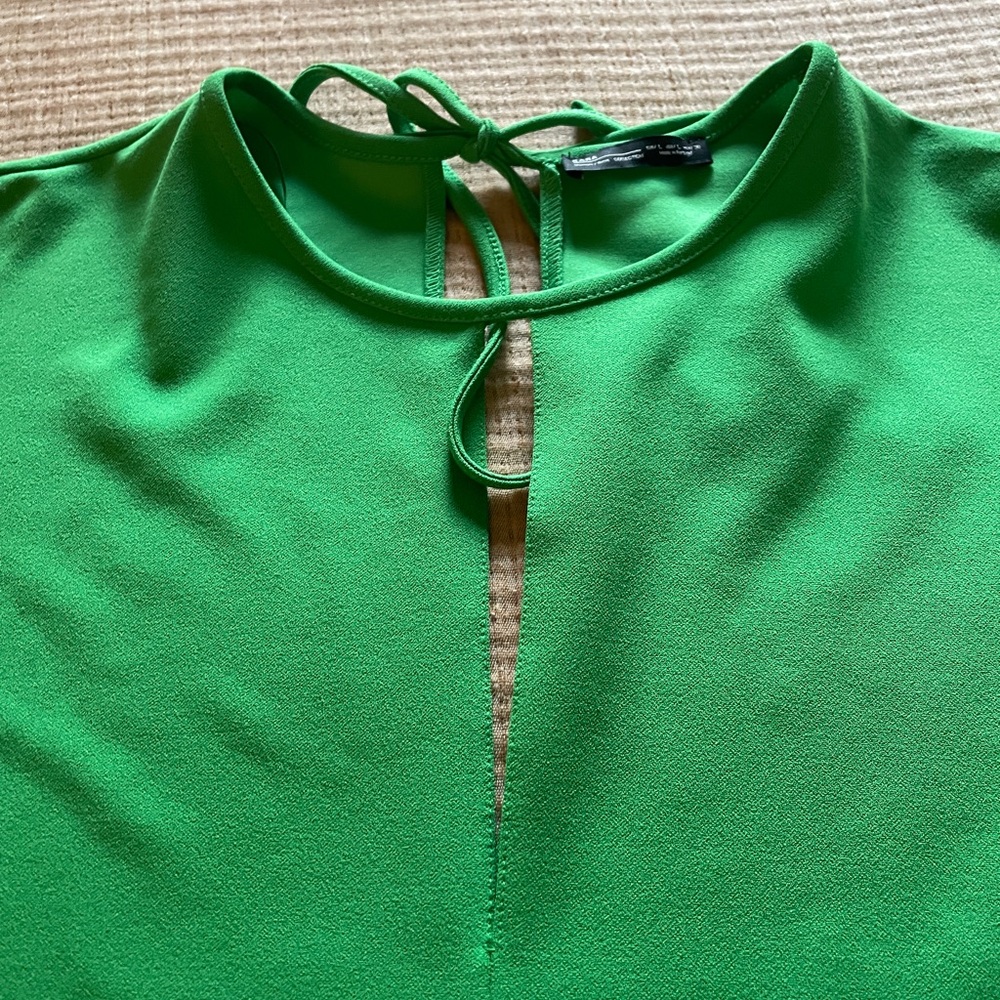 Zara green romper, Sz L, excellent condition - Picture 2 of 6